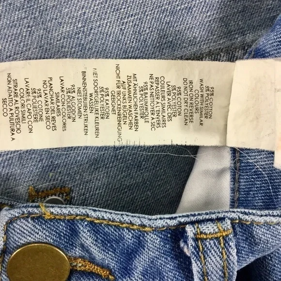 nasty Gal Distressed Mom Jeans Size 8 - Picture 7 of 8